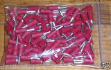 Red Insulated 1.9mm Pin Crimp Terminals (Pkt 100) - Part # TM32276-100