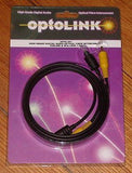 1.0 metre Optical Fibre Toslink & RCA Interconnect Lead - Part # OPTO301
