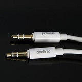 Prolink Retracting Audio Lead - 3.5mm Stereo Plug to Plug 0.8mtr - Part # MP146R