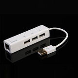 Prolink Quality Data Lead - 3 Port USB 2.0 Hub w Ethernet 0.15mtr - Part # MP300