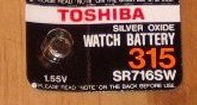 SR716SW Silver Oxide 1.55Volt Watch Battery