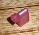 Red Insulated 600V Flag Female 6.3mm Spade Terminals (Pkt 25) # 2-520129-2-25
