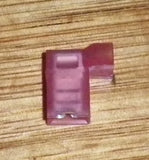 Red Insulated 600V Flag Female 4.8mm Spade Terminals (Pkt 100) # 2-520337-2-100