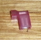 Red Insulated 600V Flag Female 4.8mm Spade Terminals (Pkt 25) # 2-520337-2-25