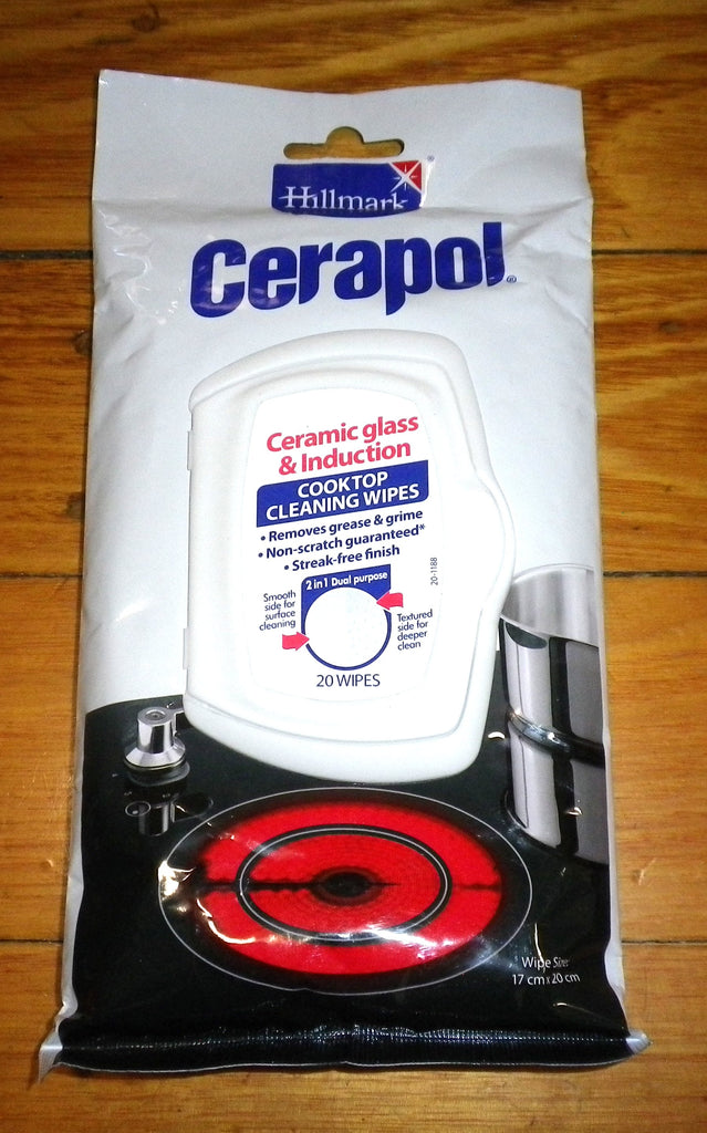 Hillmark Cerapol Ceramic Glass Cooktop Cleaning Wipes (Pkt 20) Part