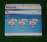 Philips 35Watt 12Volt MR16 60deg Dichroic Halogen Globe (Pkt 6) - Part # 231165