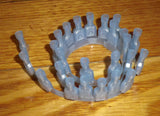 Blue Insulated 600V Female 6.4mm Spade Terminals (Pkt 25) # 3-350819-2-25