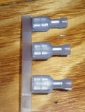 Blue Insulated 600V Female 6.4mm Spade Terminals (Pkt 25) # 3-350819-2-25
