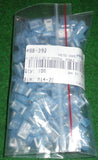 Blue Insulated 600V Flag Female 6.4mm Spade Terminals (Pkt 100) # 3-520133-2-100
