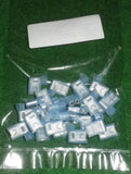 Blue Insulated 600V Flag Female 6.4mm Spade Terminals (Pkt 25) # 3-520133-2-25