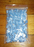 Blue Insulated 600V Flag Female 4.8mm Spade Terminals (Pkt 100) # 3-520339-2-100