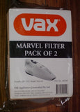 Vax Genuine Marvel Filter Pack of 2 - Part No. 48500