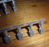 Uninsulated 6.35mm Piggyback Spade Terminals (Strip of 50) - Part # 61944-2-50