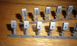 Uninsulated 4.75mm Piggyback Spade Terminals (Strip of 50) - Part # 62026-1-50