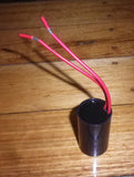 6uF 450Volt Motor Run Capacitor with Wires - Part # 6SMR450