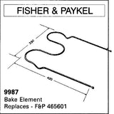 Fisher & Paykel RA535 Main Oven Bake Element - Part # 9987