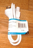 IEC Kettle & Jug Appliance Cord, 1metre White - Part # ACL140