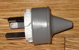Grey 2pin 10Amp 240V Mains Plug Tops (Qty 20) - Part # ACP2123-20