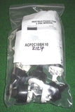 Black 2pin 10Amp 240V Mains Plug Tops (Qty 10) - Part # ACP2C10BK10