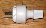 White 3pin 10Amp 240V Mains Plug Top - Part # ACP3102
