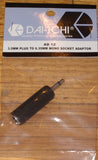 Audio Adaptor - Mono 3.5mm Plug to Mono 6.5mm Socket - Part # AD12