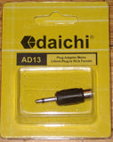 Audio Adaptor - Mono 3.5mm Plug to RCA Socket - Part # AD13