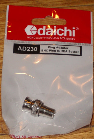 Video Adaptor - BNC Plug to RCA Socket - Part # AD230