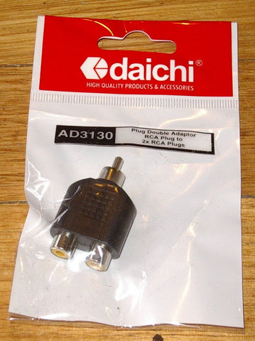 Audio Adaptor - RCA Plug to 2 X RCA Sockets - Part # AD3130