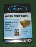 Pullman, Ghibli AS5 Compatible Canister Vacuum Bags (Pkt 5) - Part # AF1000