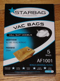 Wertheim 3030, XL180 Compatible Vacuum Bags (Pkt 5) - Part # AF1001