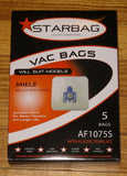 Miele High Filtration Synthetic Vacuum Cleaner Bags - Part No. AF1075S