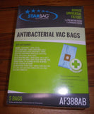 Nilfisk GM Series Anti Bacterial Vacuum Cleaner Bags (Pkt 5) - Part # AF388AB