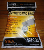 Nilfisk GU350A, GU450A Compatible Synthetic Vacuum Cleaner Bags. Part # AF480S