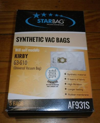 New Type Synthetic Vacuum Cleaner Bags for Kirby Sentria (Pkt 5) Part # AF931S