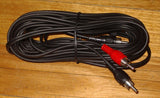 Audio Lead - 2 X RCA Plugs to 1 X RCA Plug 5m - Part # AL606B