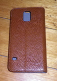 Samsung Galaxy S5 Textured Leather Horizontal Flip Open Case - Part# ALC6532-395