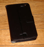 Samsung Galaxy Note 2 Hard Leather Flip Open Wallet Case - Part # ALC6492-102