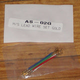 Audio Turntable Headshell Cartridge Connecting Wires (Set of 4) - Part # AS-02G