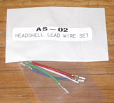 Audio Turntable Headshell Cartridge Connecting Wires (Set of 4) - Part # AS-02