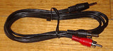 Audio Lead - 3.5mm St Plug - 2 X RCA Plugs 1.5m - Part # AL656