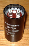 64uF - 77uF  330Volt AC Motor Start Capacitor - Part # CAP064