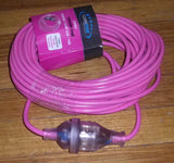 18metre 10amp Pink Extension Cable - Part # CE1810-P