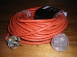 20metre 15amp Orange Extension Cable with 10Amp Plug & Socket - Part # CE2015