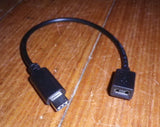 Computer Data Cable - 0.2Mtr USB-C Male to MicroUSB Female - Part # CL1150BK-020