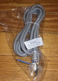 Heavy Duty Mains Power Lead - Grey 2wire 3metre Mains Plug to Bare Wires - Part # CR310-2HD