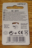 A675HP ZeniPower 1.4 Volt Hearing Aid Batteries (Pkt 6)