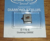 Goldring G800E Compatible Elliptical Turntable Stylus. - Part No. D110E