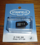 Sharp STY129, STY133 Compatible Turntable Stylus - Stanfield Part # D1181SR