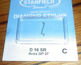 Acos GP37 Compatible Turntable Stylus. - Stanfield Part No. D16SR