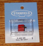 Sony ND124P, ND125P Compatible Turntable Stylus - Stanfield Part # D492SR